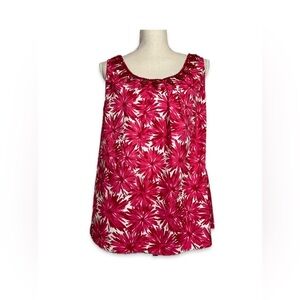 Josephine Chaus Red Sleeveless Blouse Women’s Size Medium